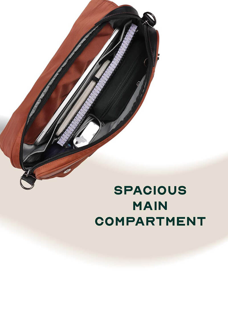 Urbix | Rust | Premium Laptop Messenger Bag