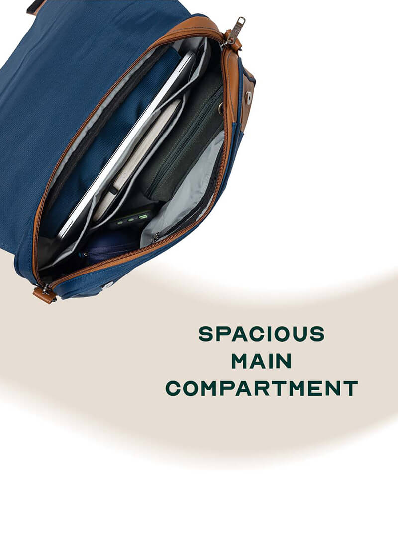 Urbix | Blue | Premium Laptop Messenger Bag