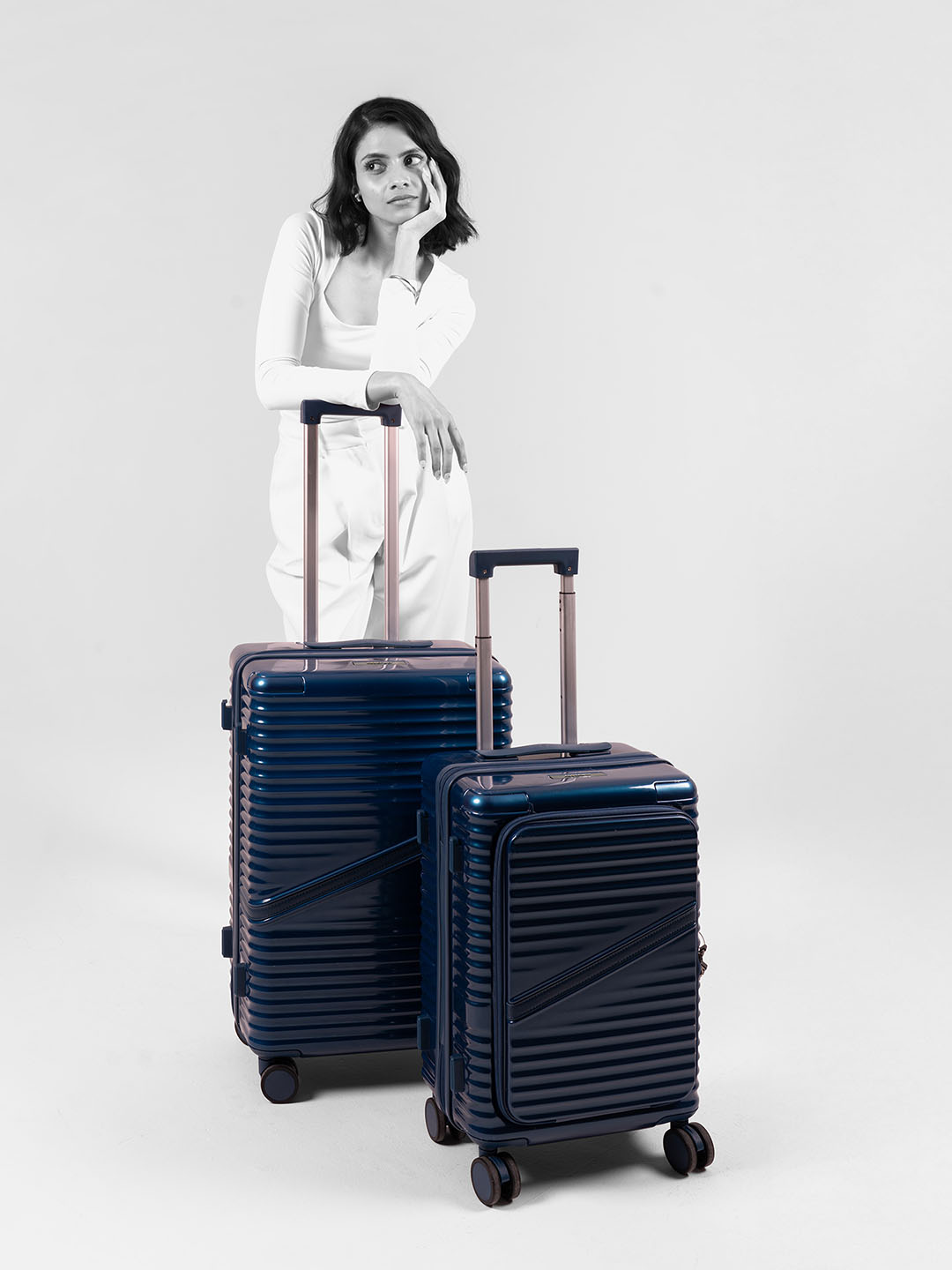 Oblique Pro Combo | Blue | CabinPro+Medium Hard Luggage