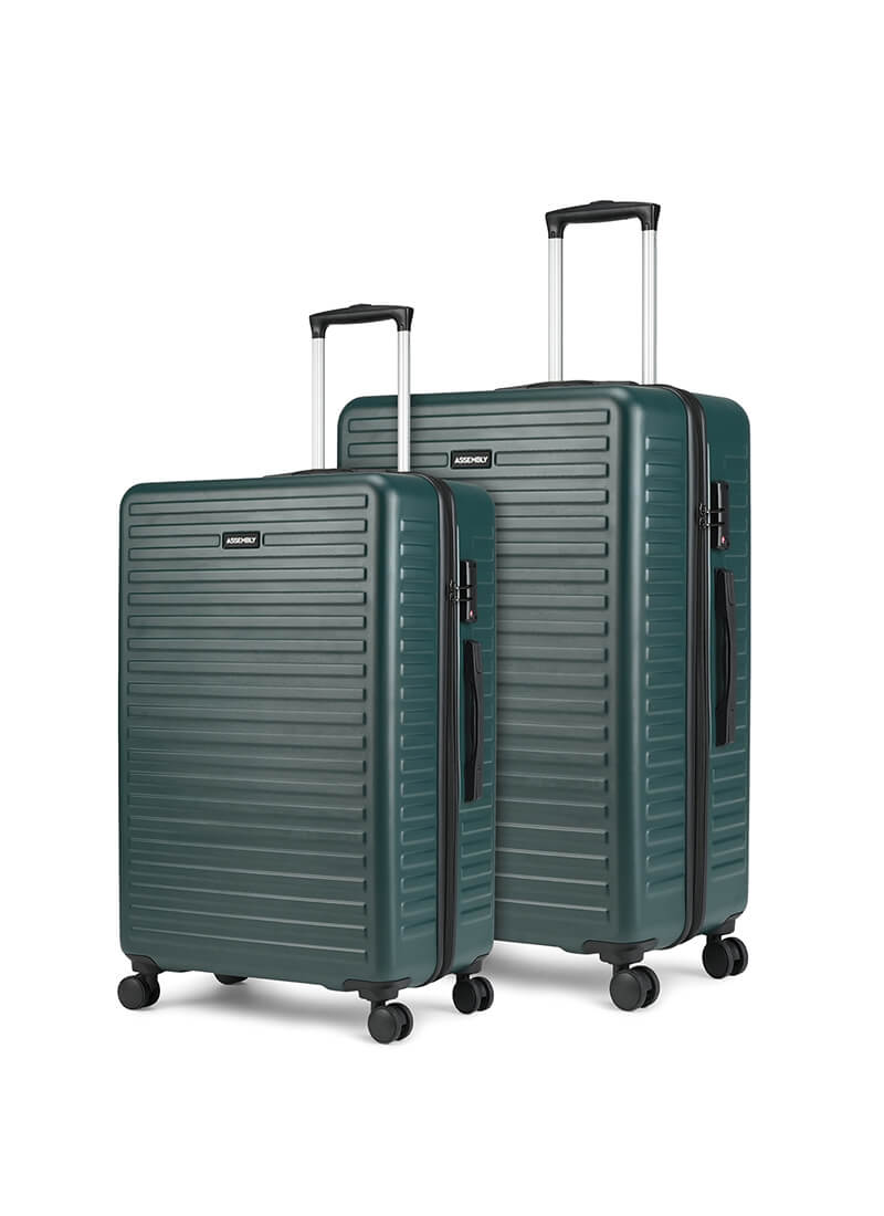 Stark Combo | Green | Medium+Large Hard Luggage