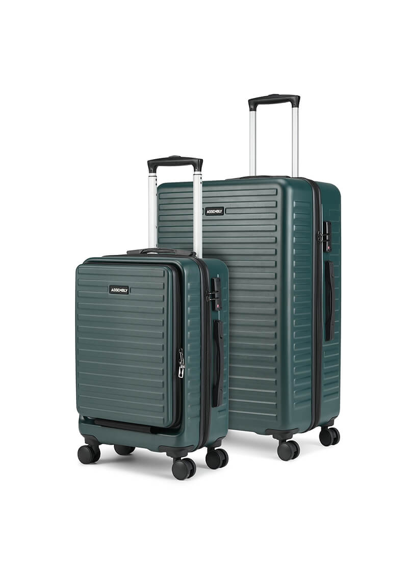 StarkPro Combo | Green | Cabin+Large Hard Luggage