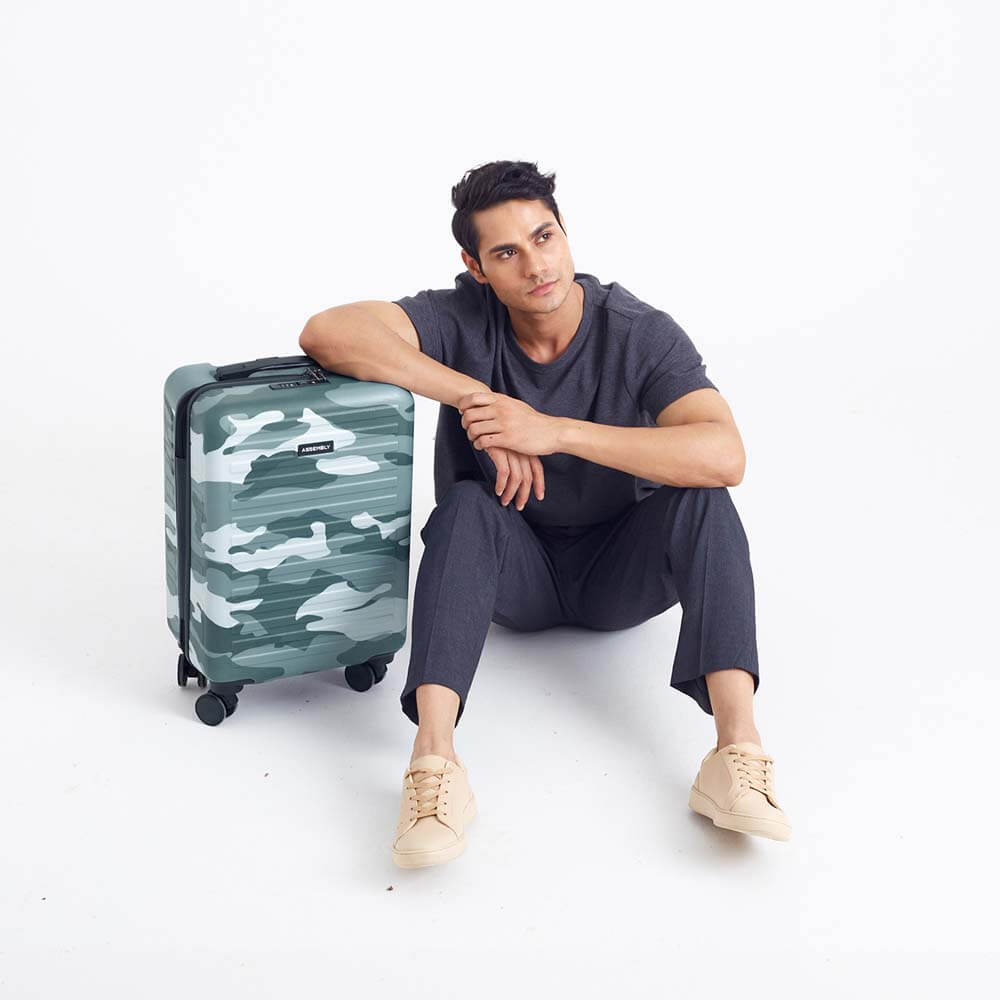 Stark | Camo Green | Cabin Hard Luggage