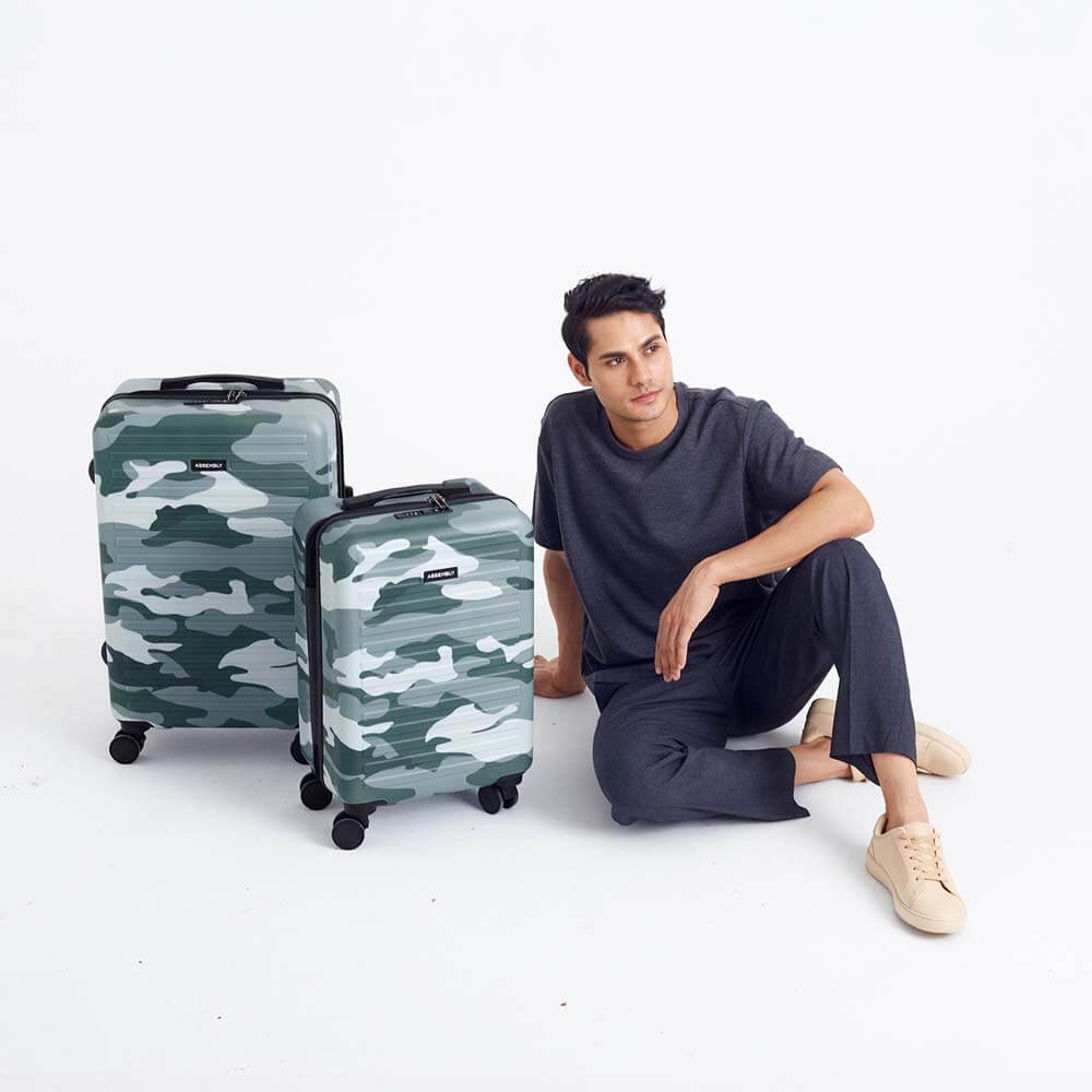 Stark Combo | Camo Green | Cabin+Medium Luggage