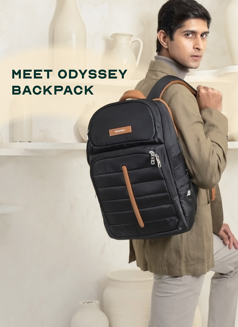 Odyssey Backpack | Black | Everyday Laptop Backpack