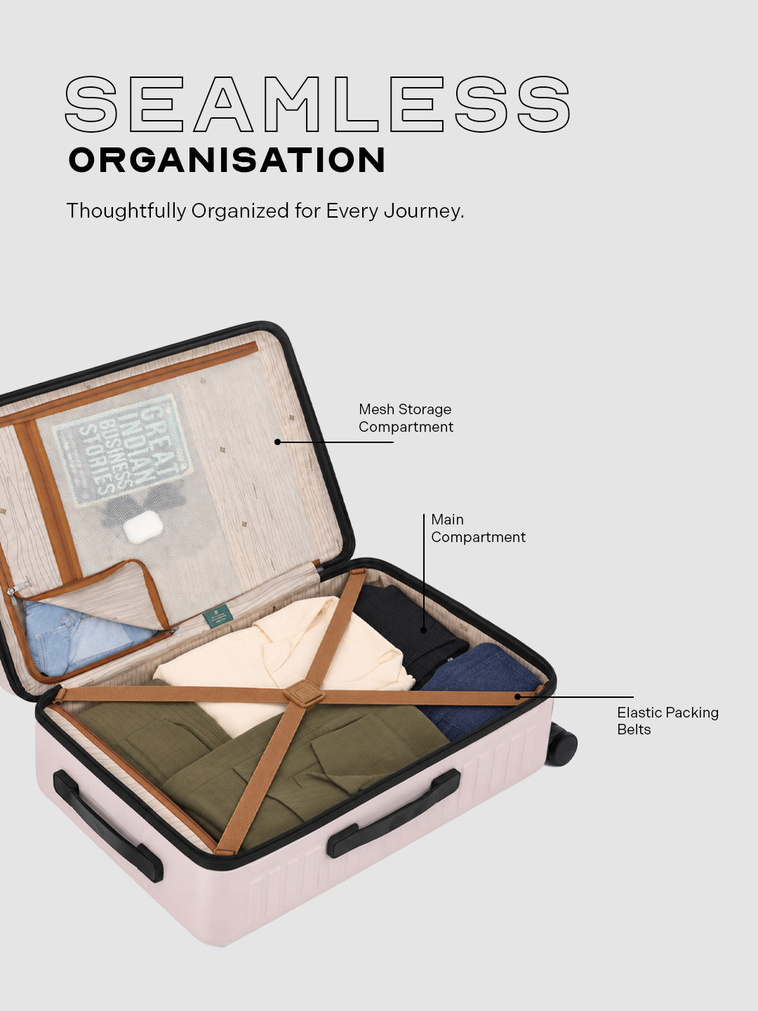 Stark | Ivory | Large Hard Luggage