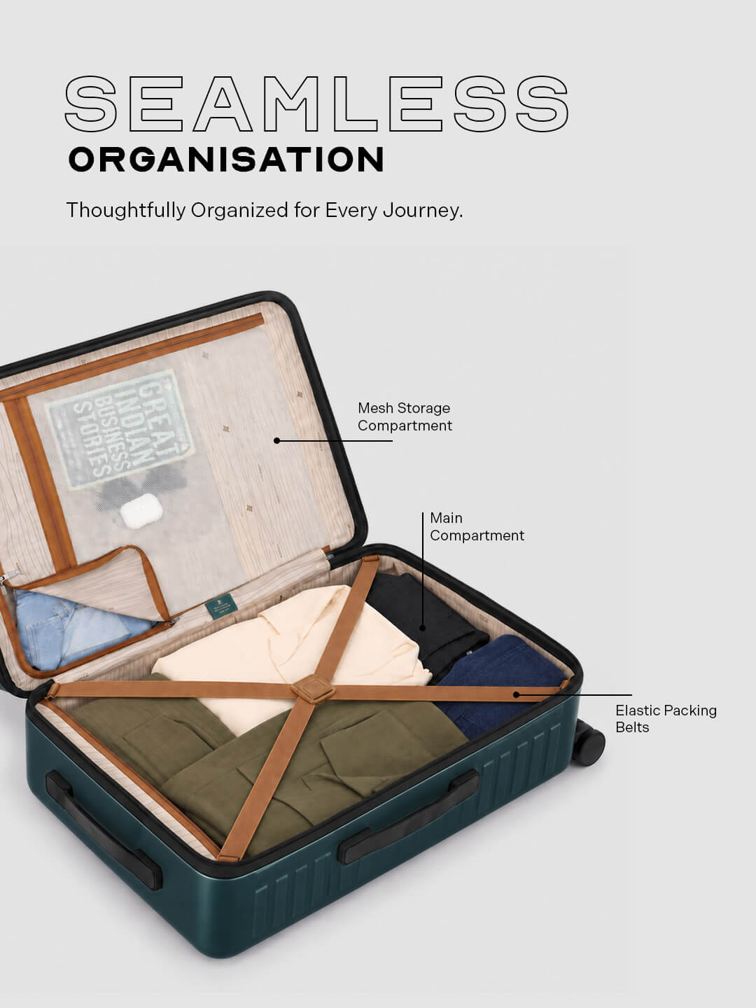 Stark | Green | Medium Hard Luggage