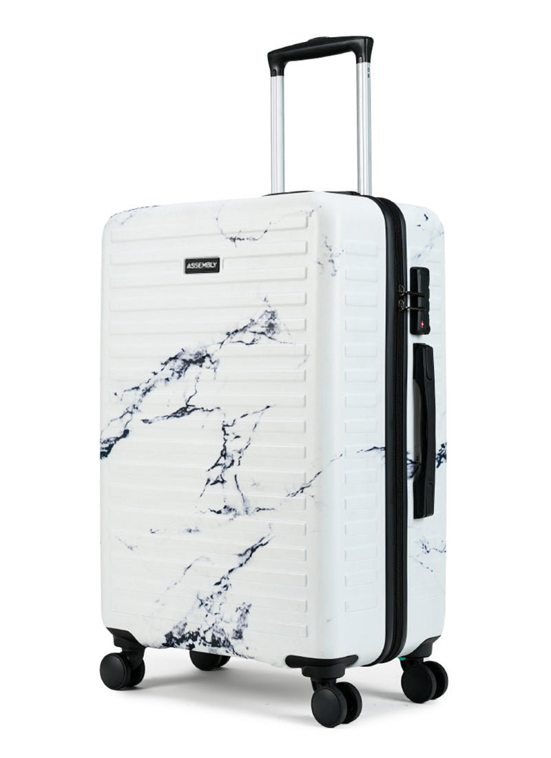 Stark | Marble Print | Medium Hard Luggage