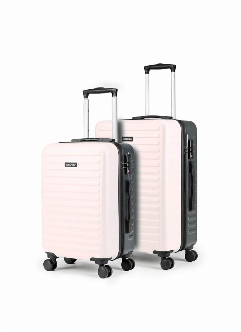 Two Tone Combo | Ivory/Grey | Cabin+Medium Hard Luggage