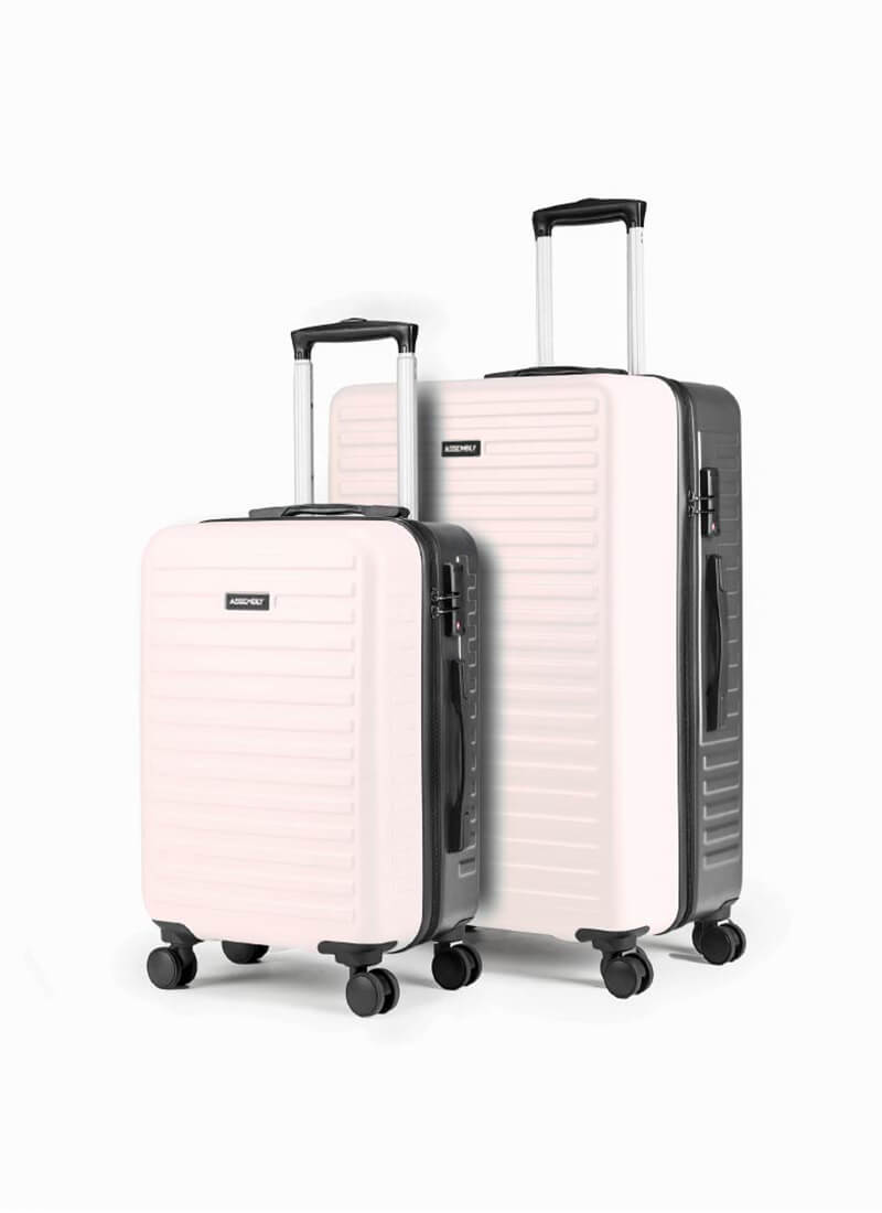 Two Tone Combo | Ivory/Grey | Cabin+Large Hard Luggage