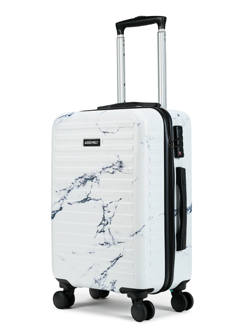 Stark Marble Print Cabin Hard Luggage