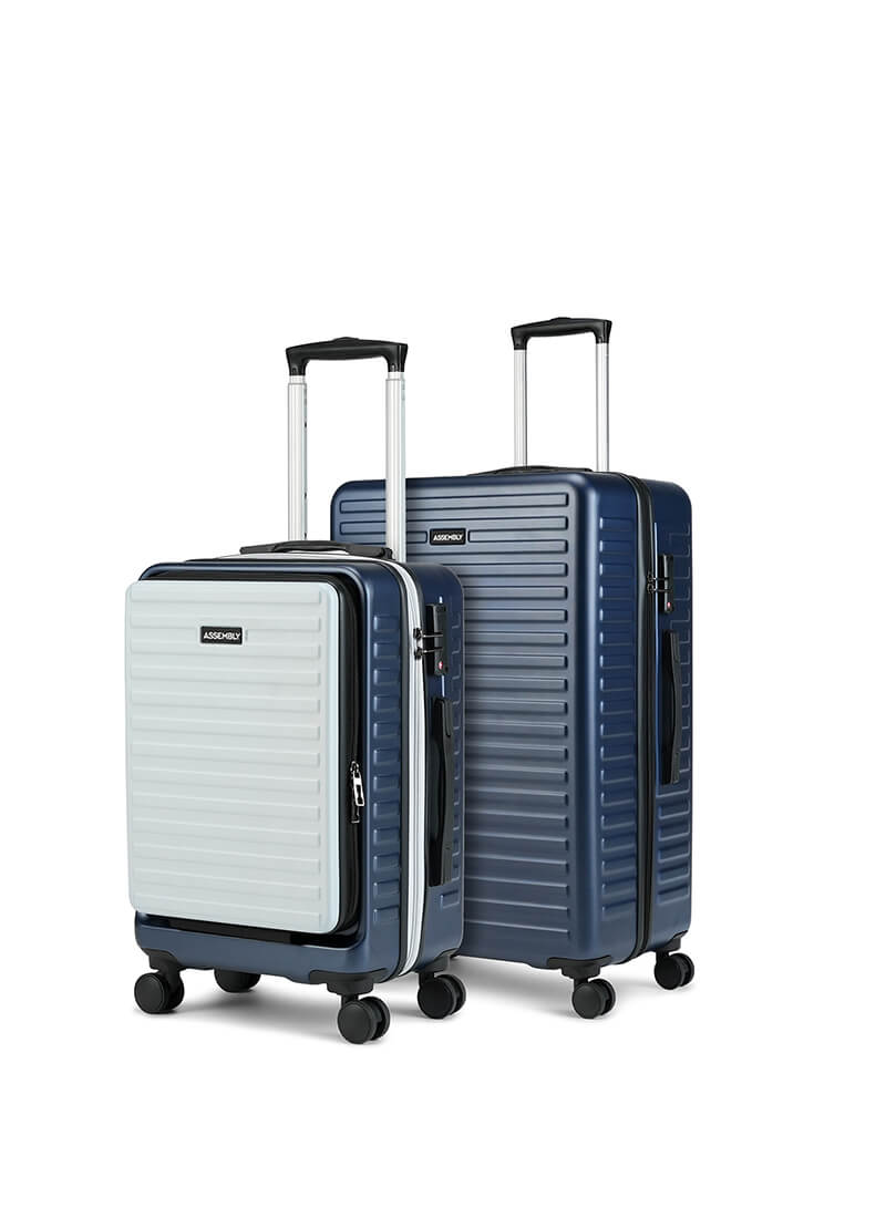 StarkPro Combo | Blue/White | Cabin+Medium Hard Luggage