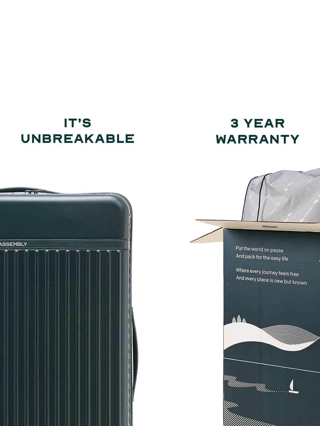 Rover Combo | Green | Cabin+Medium Hard Luggage