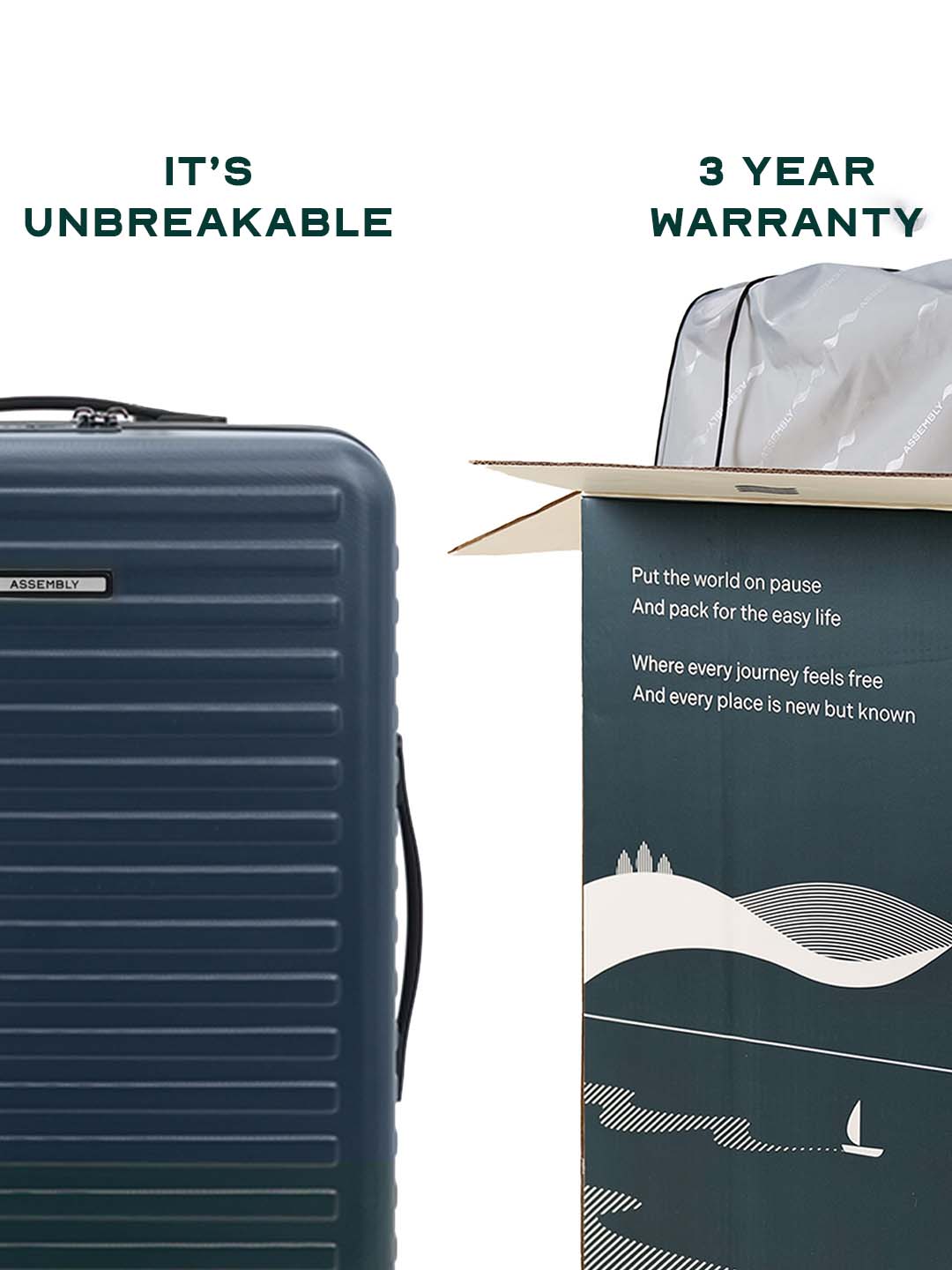 Stark Combo | Blue | Set of 3 Luggage