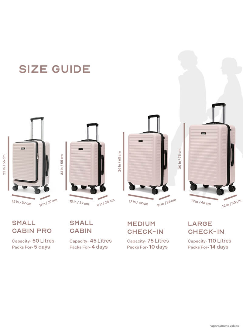 Stark | Ivory | Medium Hard Luggage