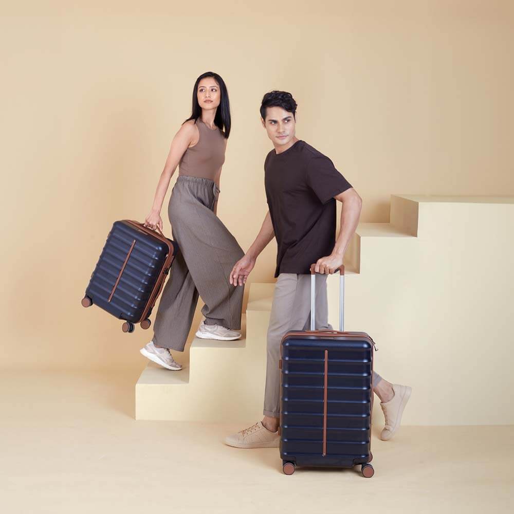 Odyssey Combo | Ocean | Cabin+Medium Hard Luggage