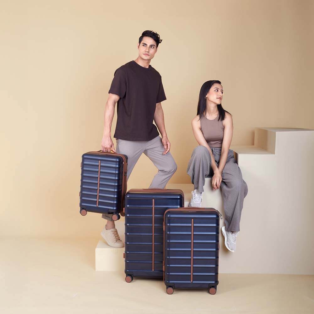 Odyssey Combo | Ocean | Set of 3 Hard Luggage