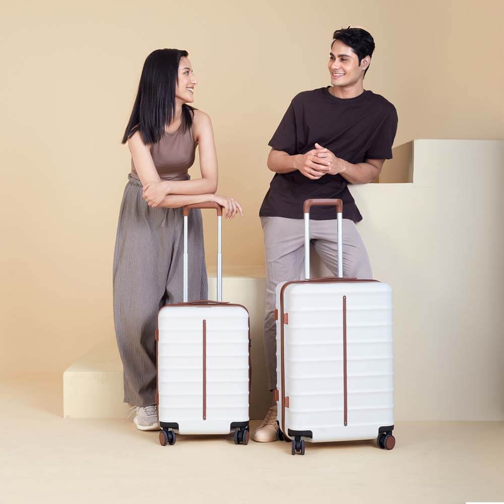 Odyssey Combo | Sand | Cabin+Medium Hard Luggage