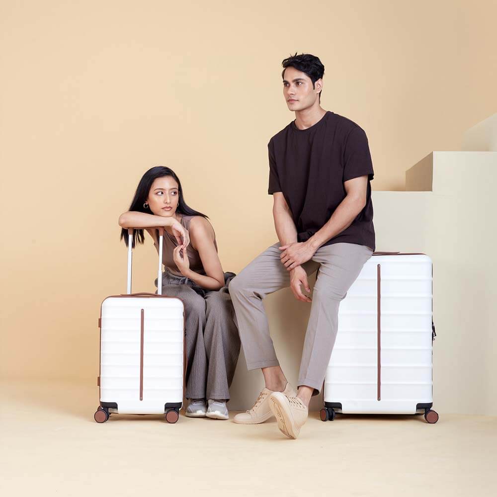 Odyssey Combo | Sand | Cabin+Large Hard Luggage