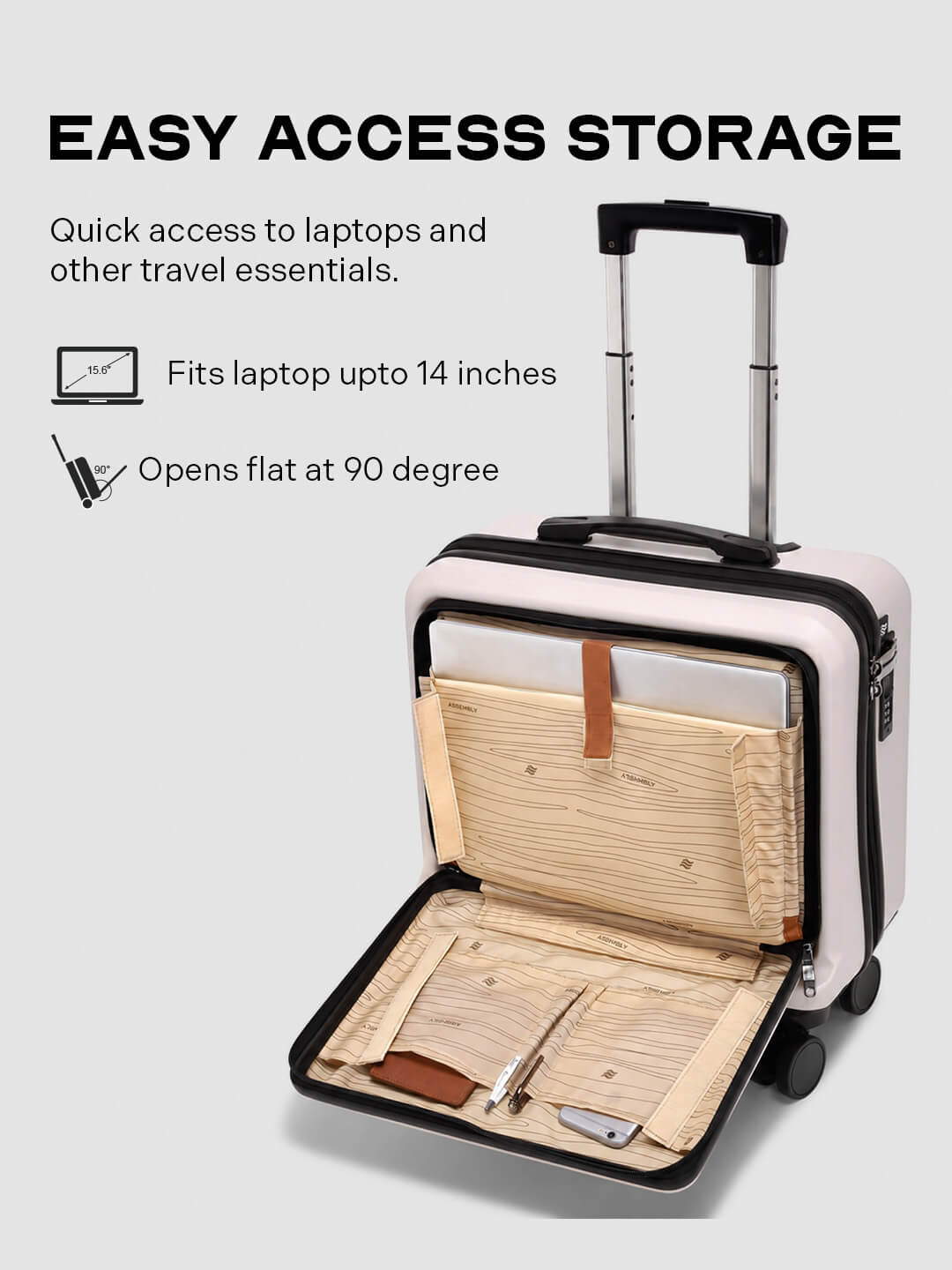 StarkPro Overnighter | Ivory | Overnighter Hard Luggage