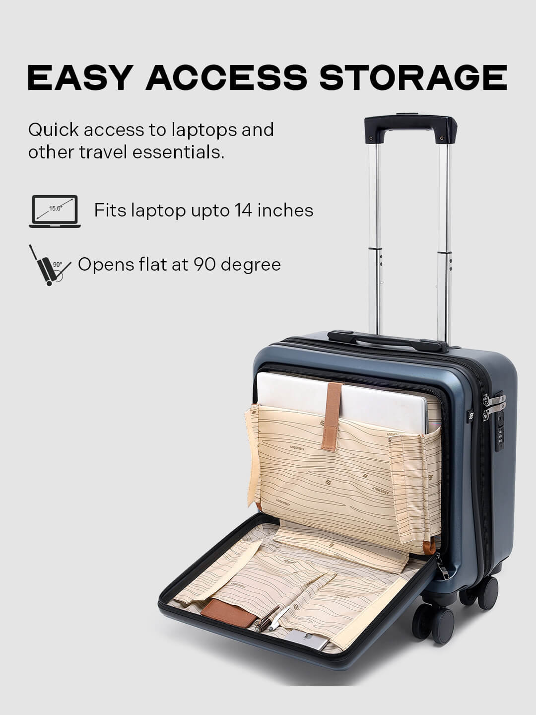 StarkPro Overnighter | Blue | Overnighter Hard Luggage