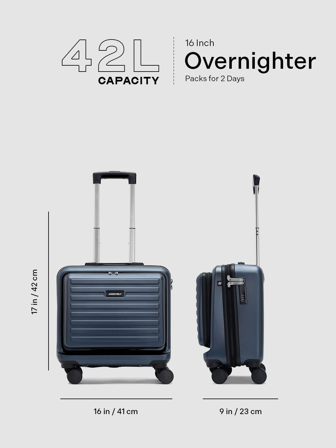 StarkPro Overnighter | Blue | Overnighter Hard Luggage