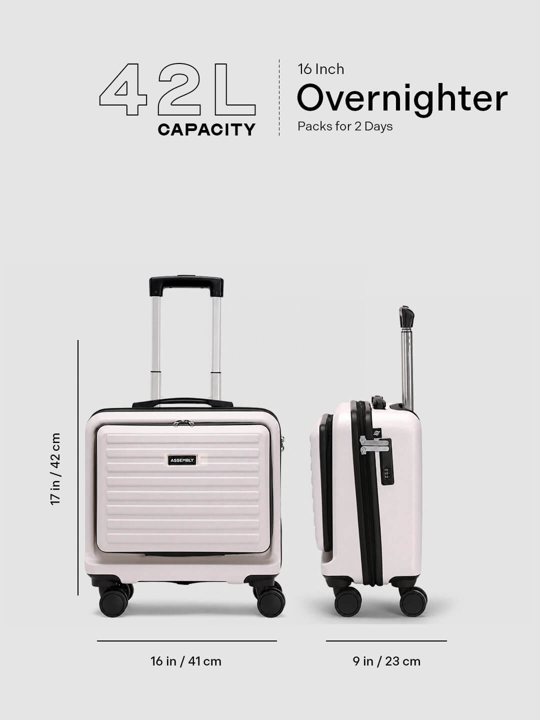 StarkPro Overnighter | Ivory | Overnighter Hard Luggage