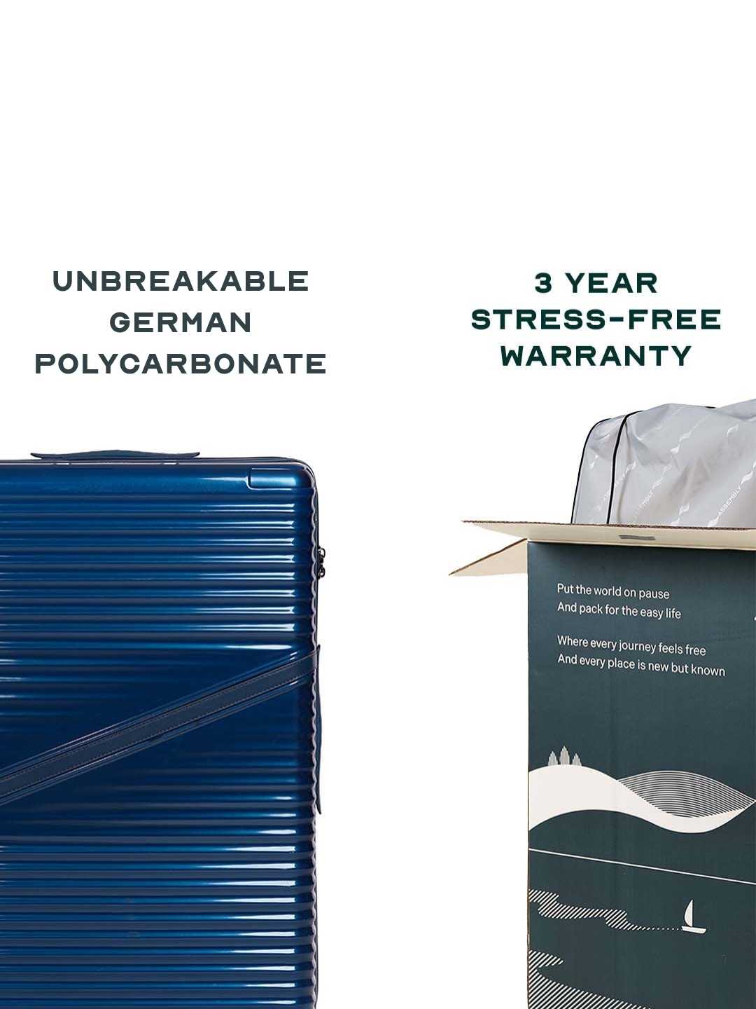 Oblique | Blue | Large Hard Luggage