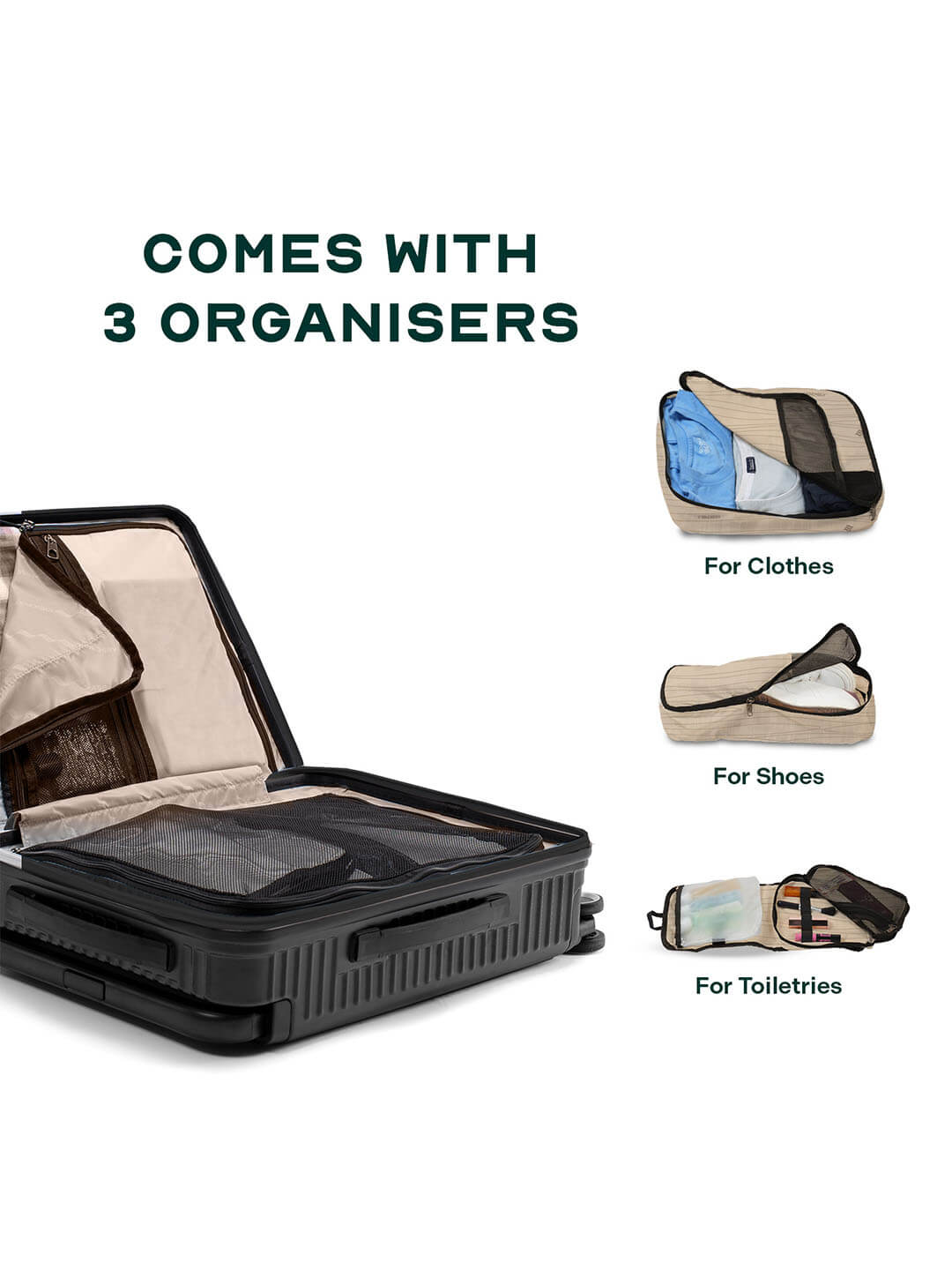 Rover Pro Combo | Black | Set of 3 Luggage