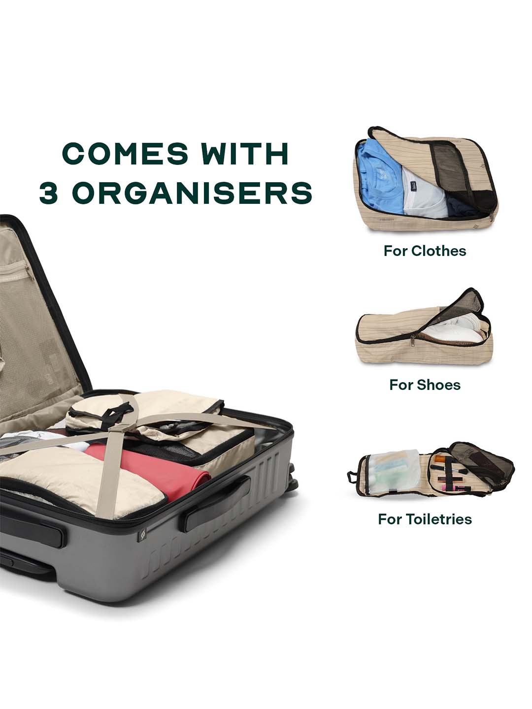 StarkPro | Grey | Cabin Hard Luggage