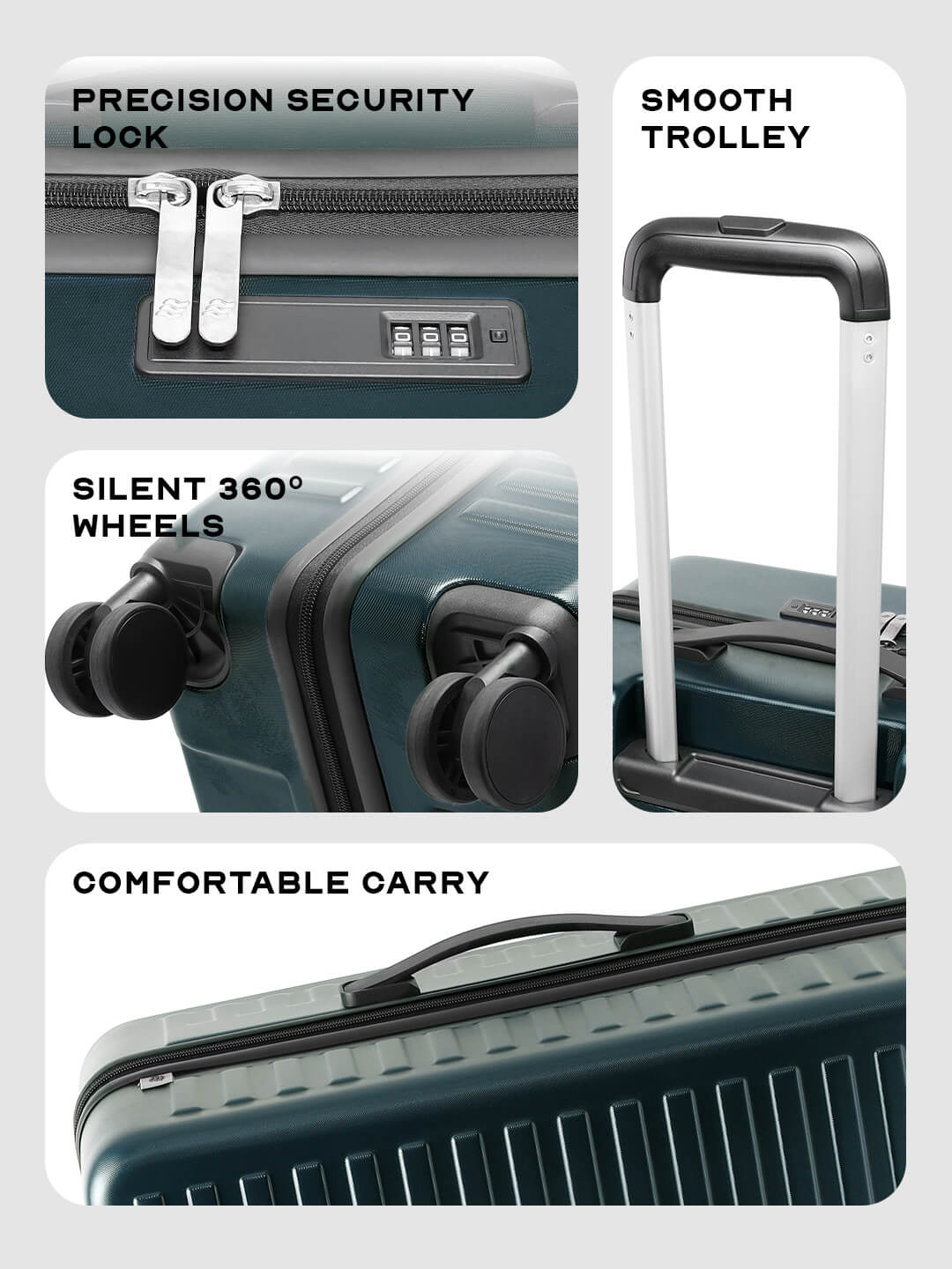 Stark | Green | Medium Hard Luggage