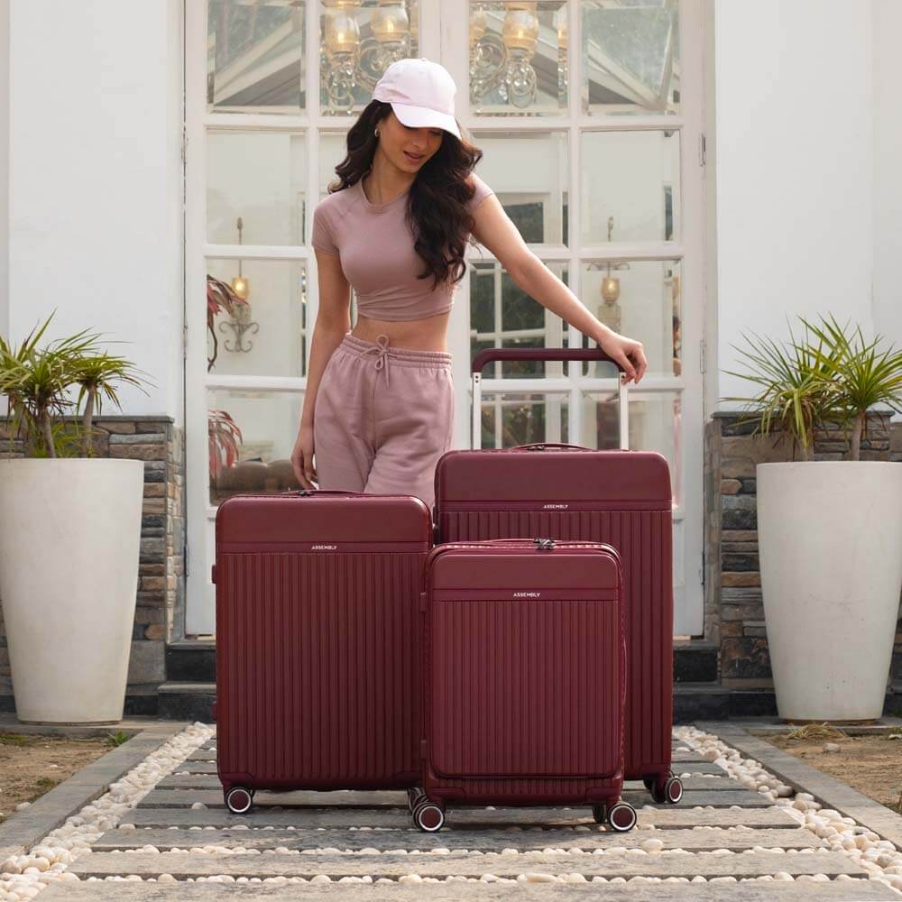 Rover Pro Combo | Wine | Set of 3 Luggage