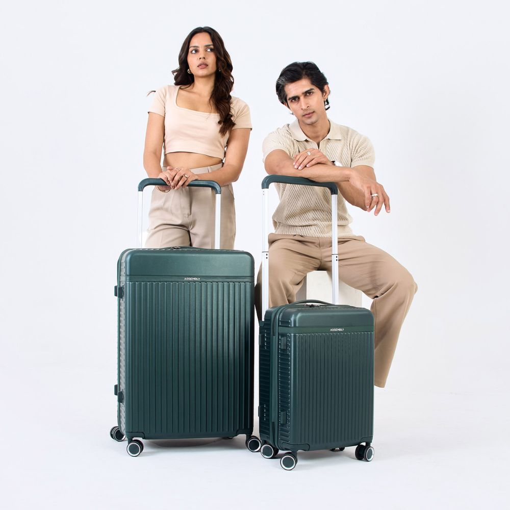 Rover Combo | Green | Cabin+Large Hard Luggage