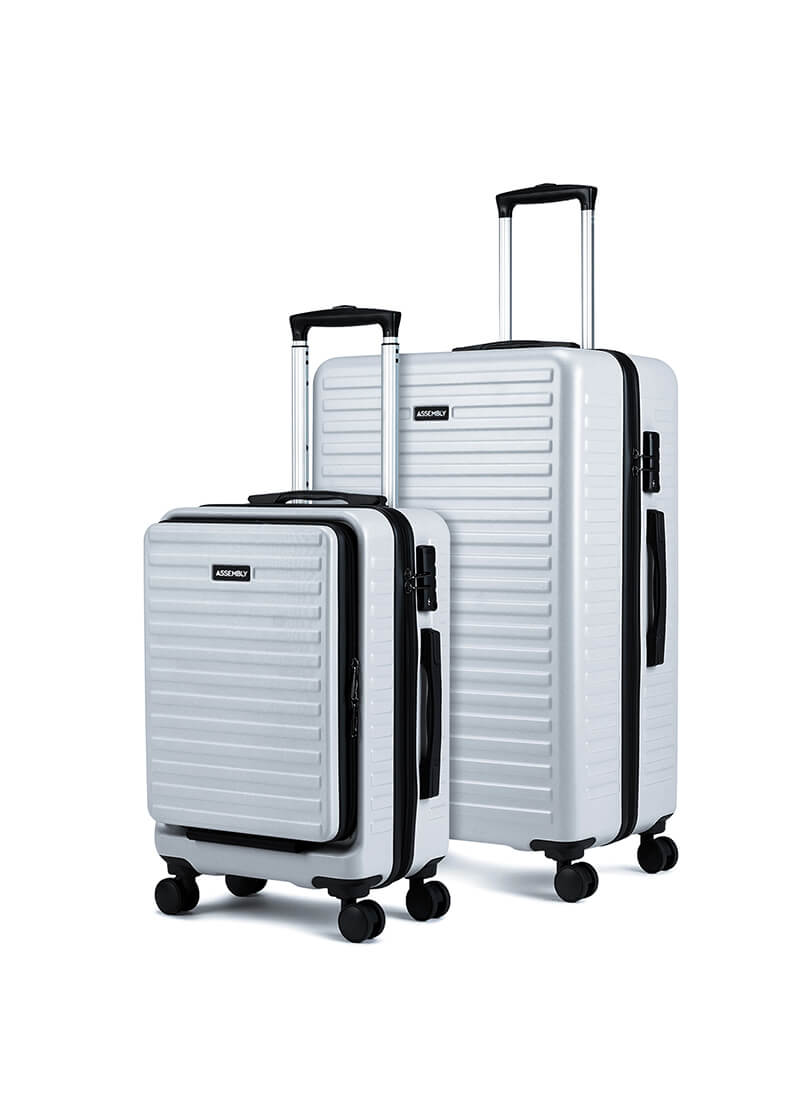 StarkPro Combo Silver Cabin+Large Hard Luggage