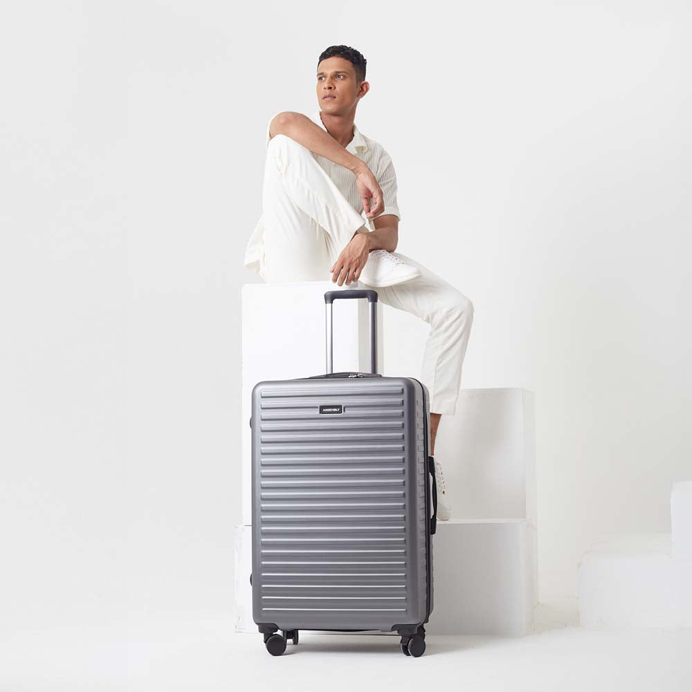 Buy Stark | Grey | Large Hard Luggage – Check In Hard Luggage Online in India | Assembly