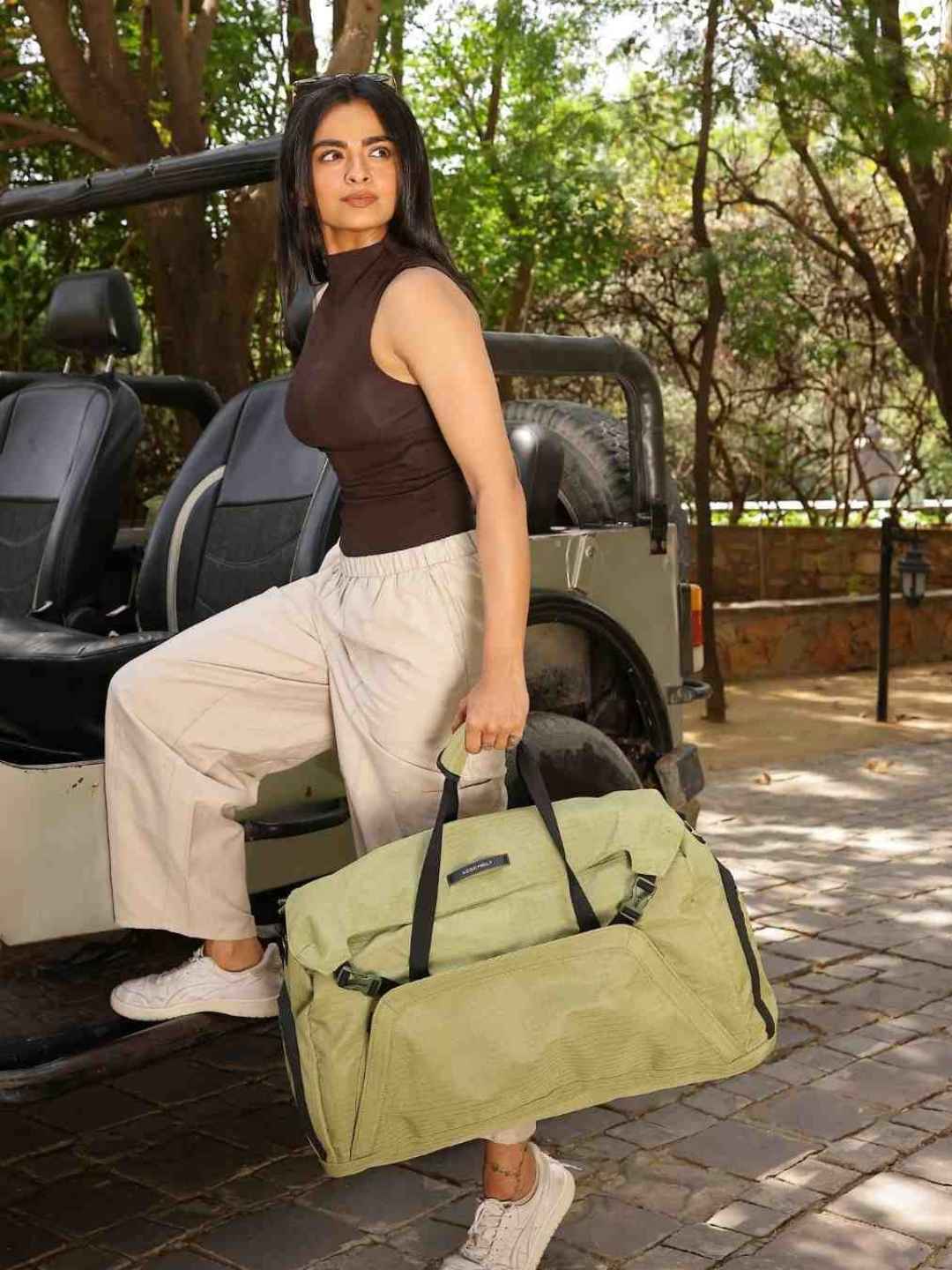 Scape Duffle | Green | Duffle Bag For Trekking Or Casual Trips
