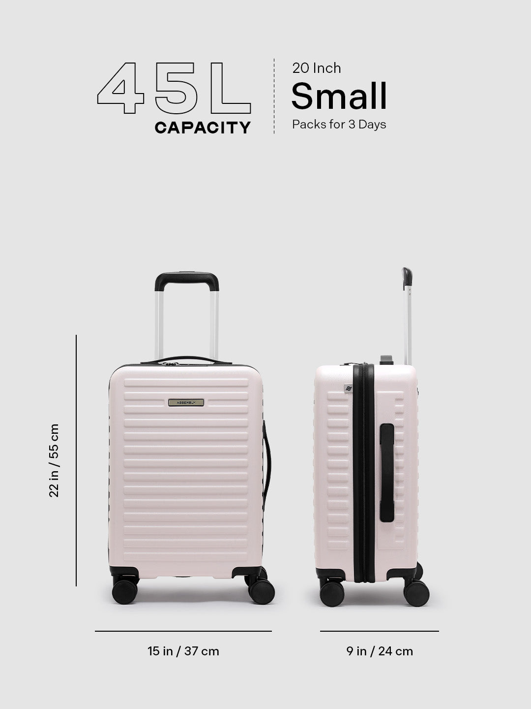 Stark | Ivory | Cabin Hard Luggage