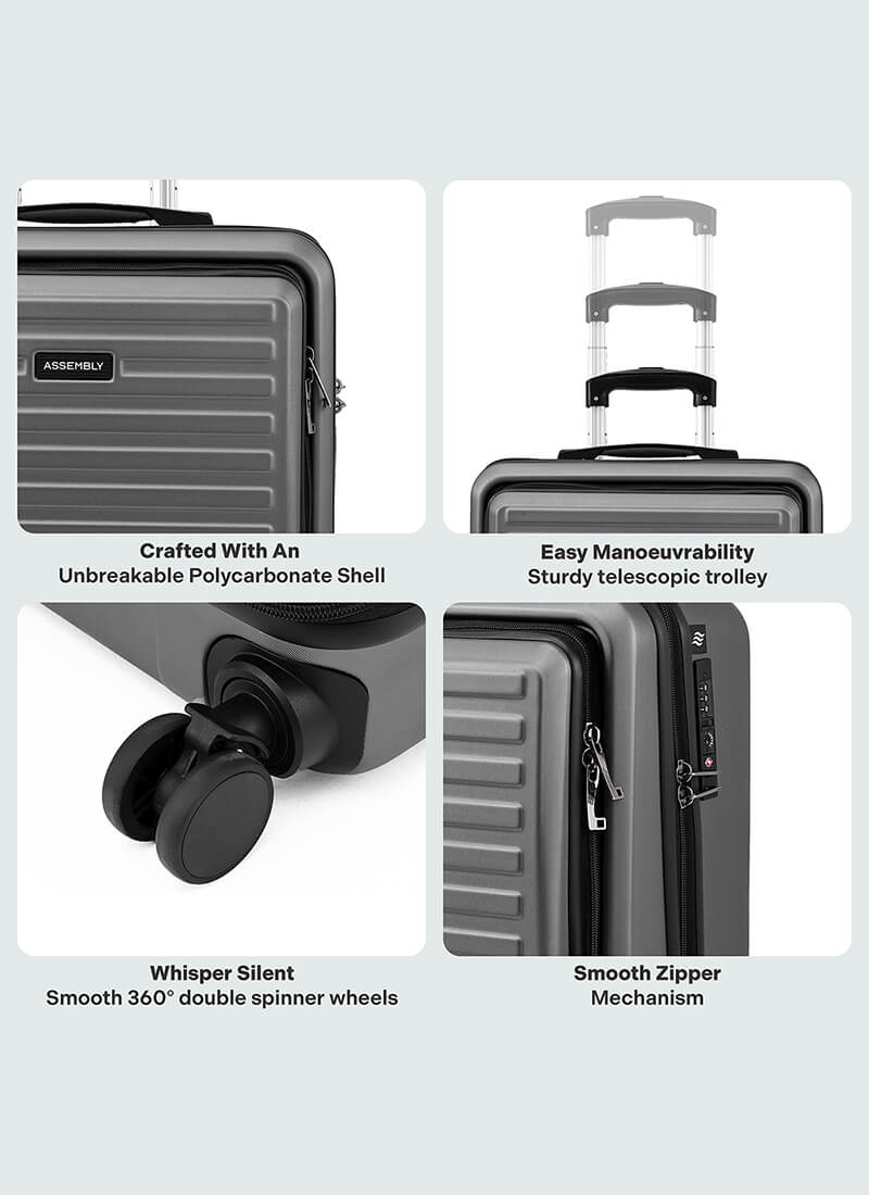 StarkPro Overnighter | Grey | Overnighter Hard Luggage