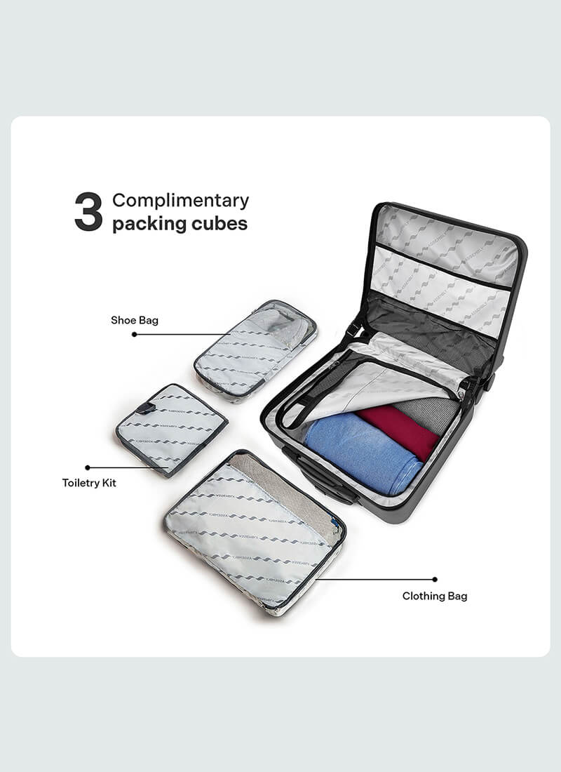 StarkPro Overnighter | Grey | Overnighter Hard Luggage