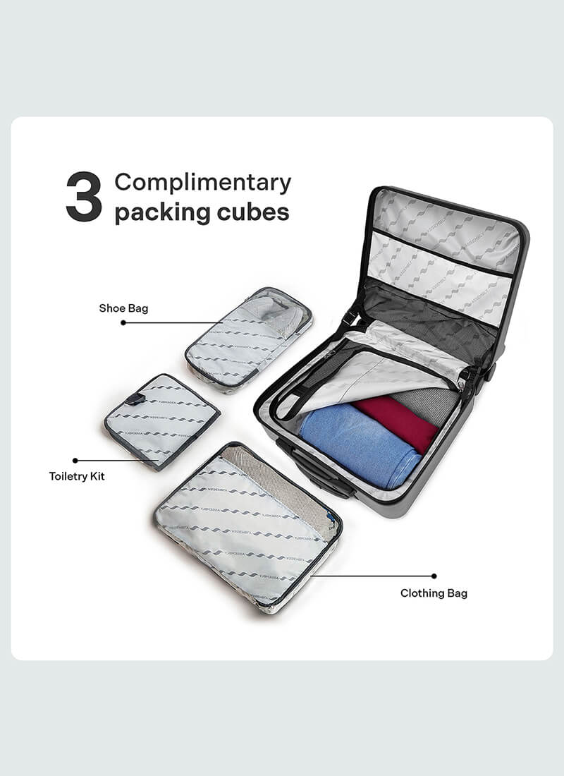 StarkPro Overnighter | Silver | Overnighter Hard Luggage