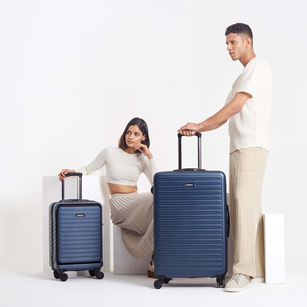 StarkPro Combo | Blue | CabinPro+Large Hard Luggage