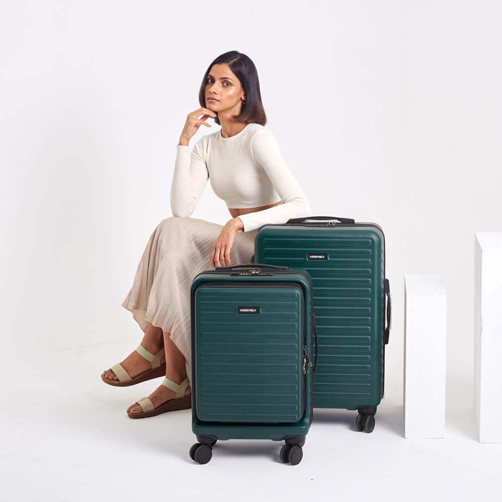 StarkPro Combo | Green | CabinPro+Medium Hard Luggage