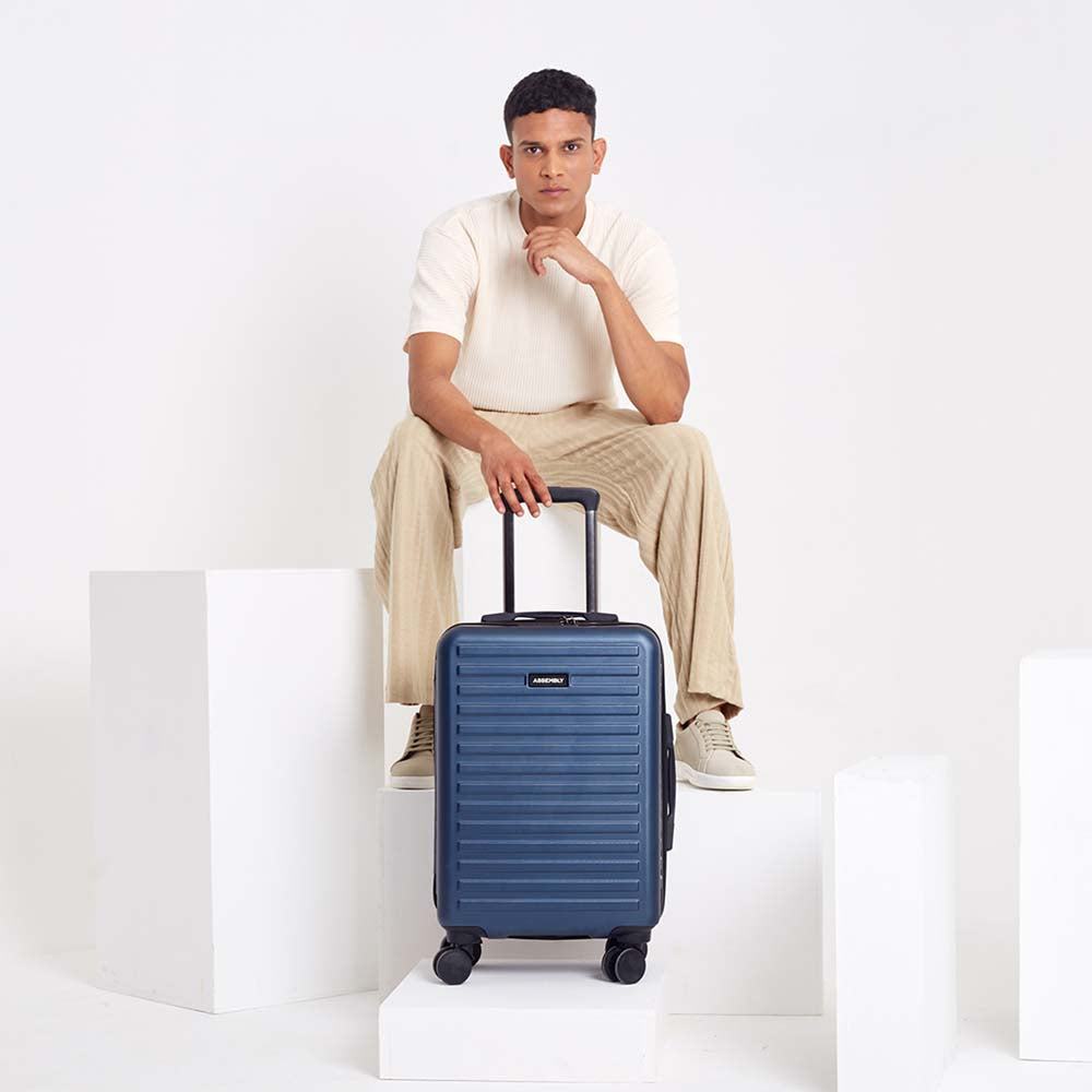 Stark | Blue | Cabin Hard Luggage