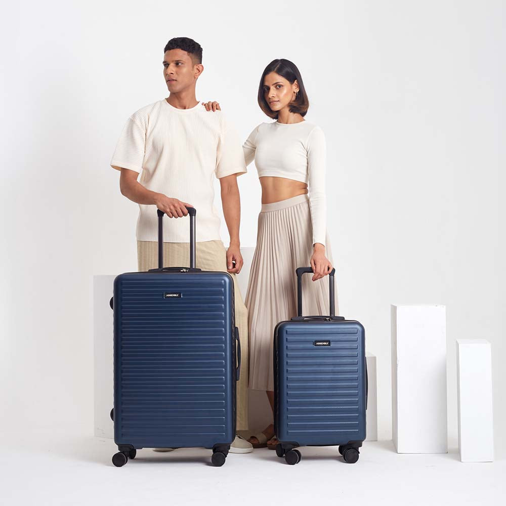 Stark Combo | Blue | Cabin+Large Hard Luggage