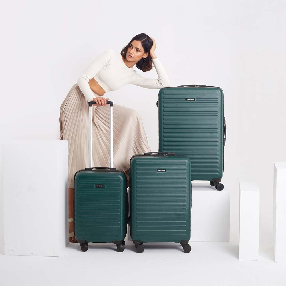 Stark Combo | Green | Set of 3 Luggage
