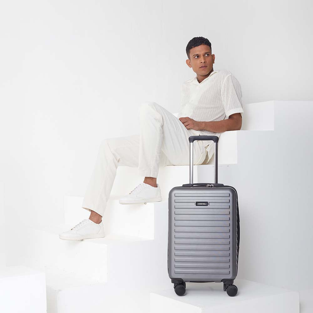 Stark | Grey | Cabin Hard Luggage