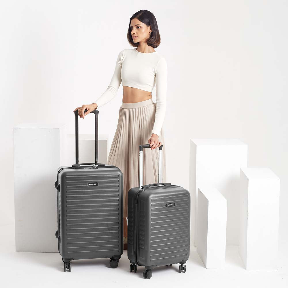 Stark Combo | Grey | Cabin+Medium Hard Luggage