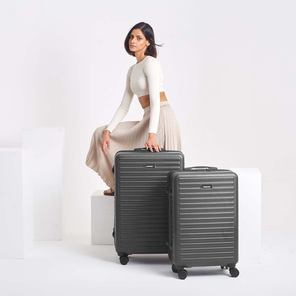 Stark Combo | Grey | Medium+Large Hard Luggage