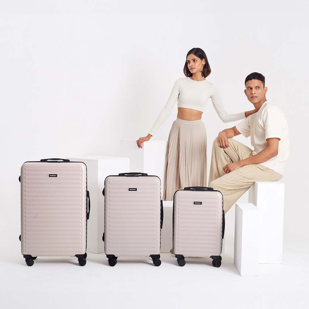 Stark Combo | Ivory | Set of 3 Luggage