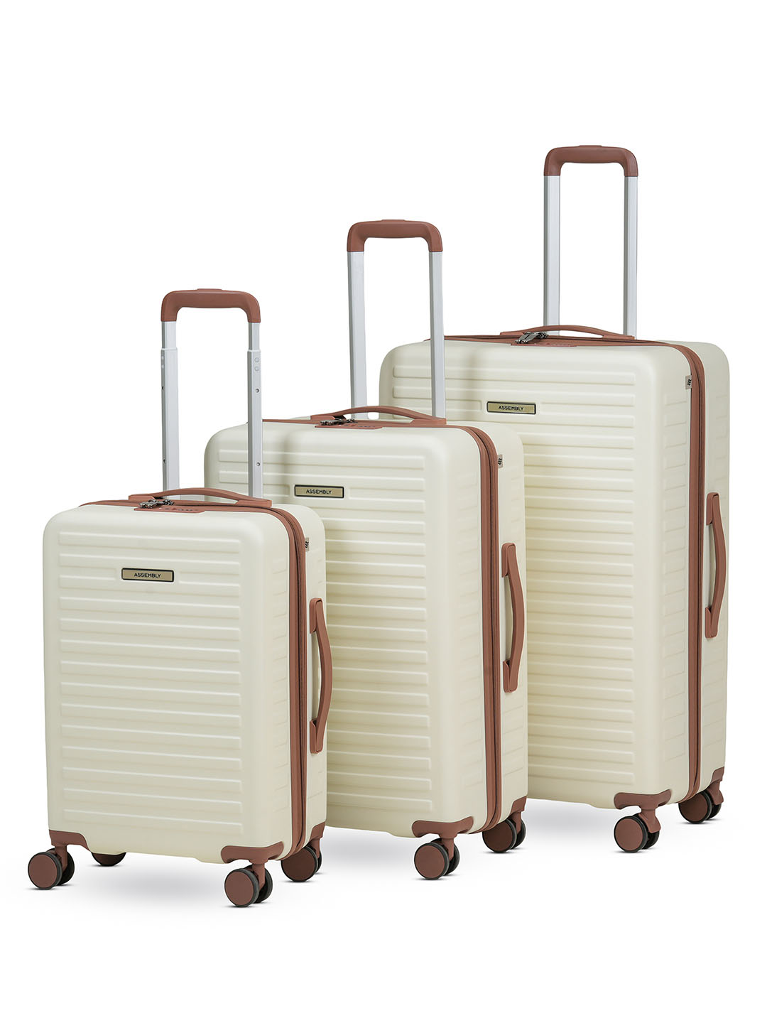 Stark Combo | Moon-White | Set of 3 Luggage
