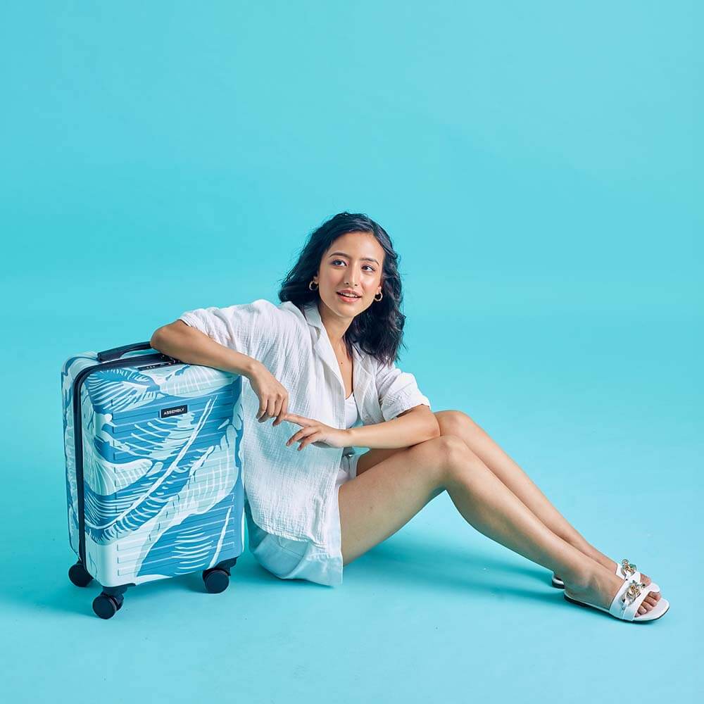 Stark | Tropical Print | Cabin Hard Luggage